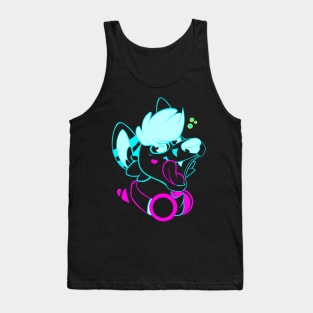 Neon Kjisu Furry Head Tank Top